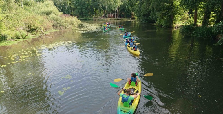 Parcours accessible aux débutants: rivière de catégorie 1